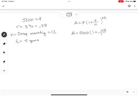 SOLVED You Deposit 5000 In An Account Earning 3 Interest Compounded