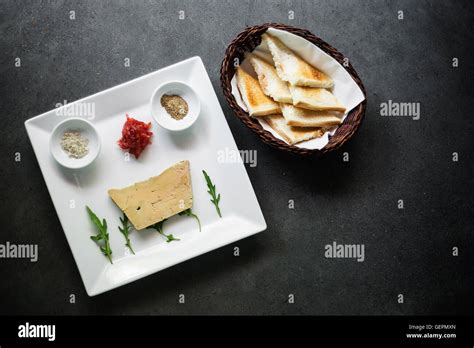 Traditional French Foie Gras Duck Pate And Toast Starter Snack Platter