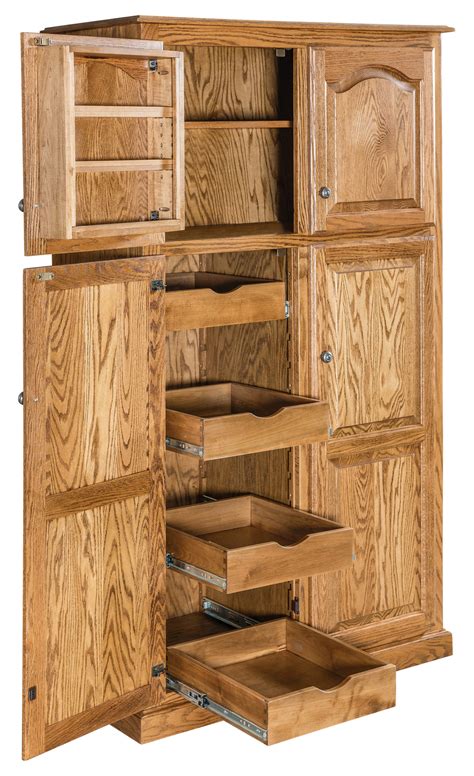 Spicy Lux Traditional Pantry Amish Solid Wood Pantries Kvadro Furniture