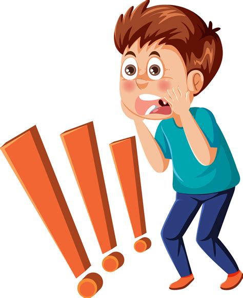 Shocked Boy Cartoon Character 8599643 Vector Art At Vecteezy