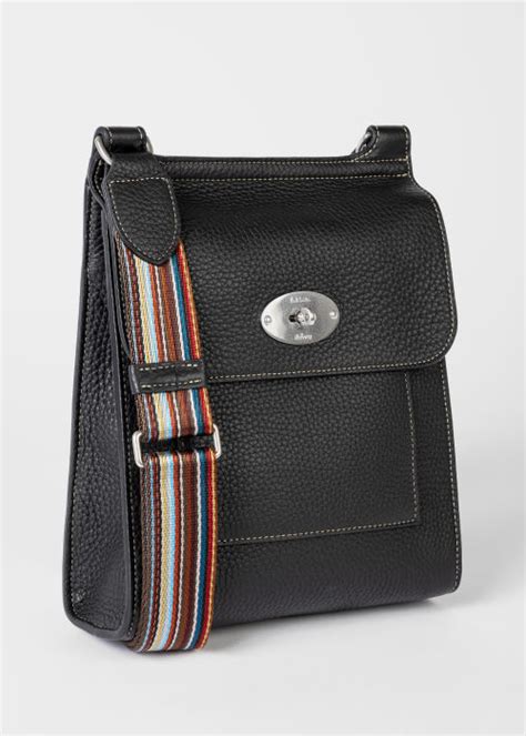 Mulberry X Paul Smith Black Antony Bag