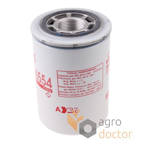 Hydraulic filter HF6554 [Fleetguard] OEM:P164381 for John Deere, order ...