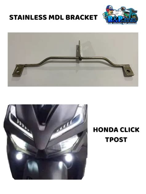 MINI DRIVING LIGHT STAINLESS BRACKET FOR HONDA CLICK TPOST Lazada PH