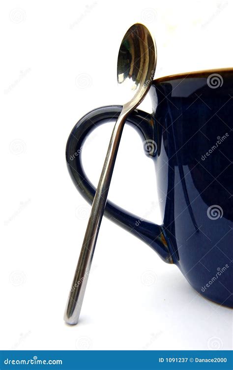 Coffee Mug Handle And Spoon Stock Image Image Of Isolated Detail