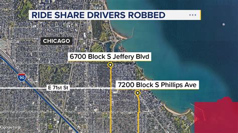 Chicago Crime Rideshare Drivers Robbed At Gunpoint In Jackson Park