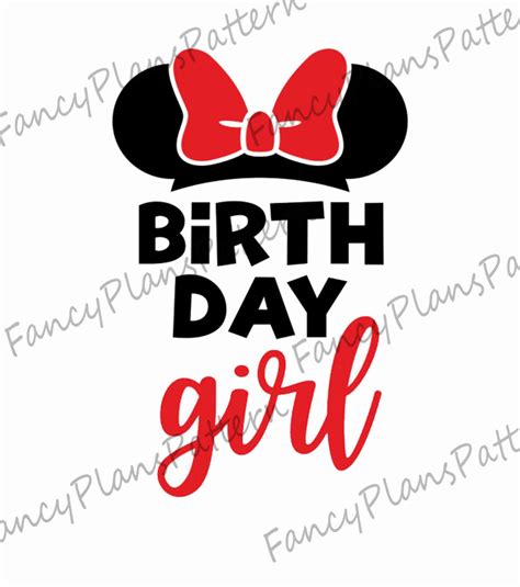 Minnie Birthday Girl Birthday Girl Svg Minnie Mouse Birthday Girl