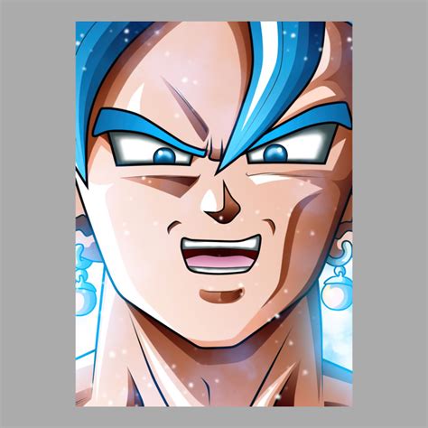 Custom Goku Blue T Shirt By Raxxanpostere Artistshot