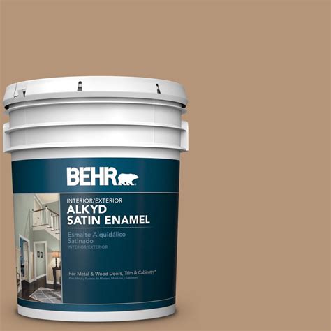 Behr Gal F Burnt Almond Satin Enamel Alkyd Interior Exterior