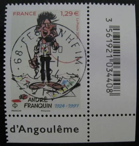 TIMBRE DE FRANCE 2024 André Franquin Timbres oblitéré EUR 2 00