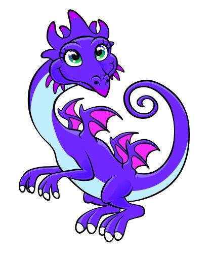 Green Cute Dragon Royalty Free Vector Image Vectorstock
