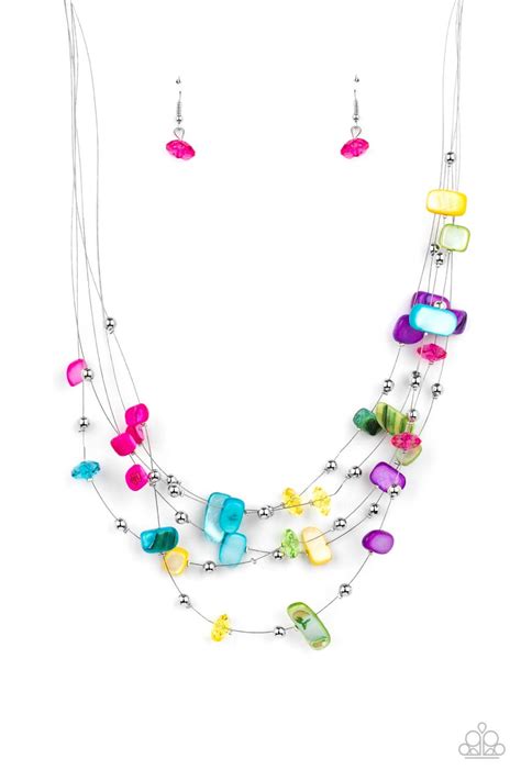 Prismatic Pebbles Multi Necklace Paparazzi Accessories Carasshop