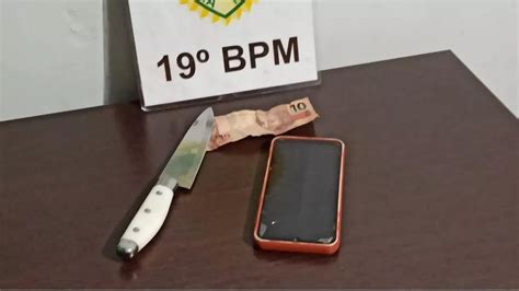 Jovem Armado Faca Rouba Celular E Dinheiro Mas Acaba Detido Em Toledo