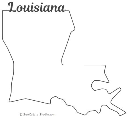 Printable Louisiana Map Outline Nar Media Kit