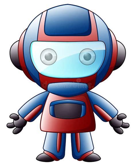 Personaje De Dibujos Animados Verde Del Robot Aislado En El Fondo