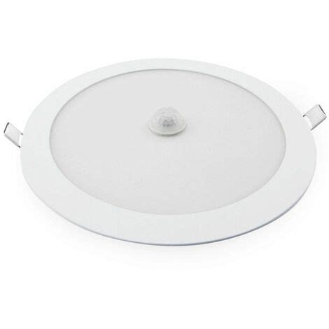 Downlight Led Empotrable Blanco Con Sensor De Presencia W Blanco Fr A