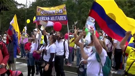 Continúan Las Protestas Contra El Gobierno De Iván Duque En El Día De