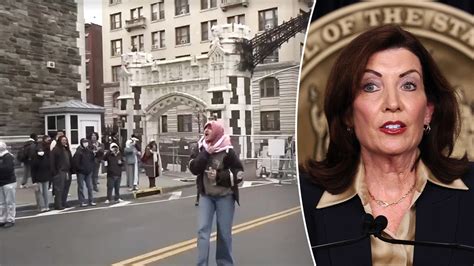 Anti-Israel protest erupts outside Hochul press conference | Fox News
