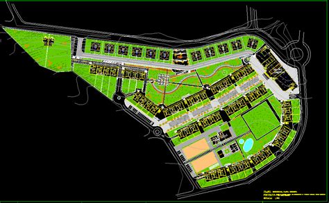 Urbanizacion Hecha En Autocad Librería Cad