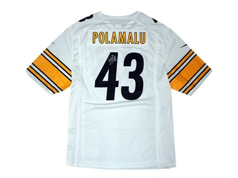 Troy Polamalu Signed W Steelers Jersey