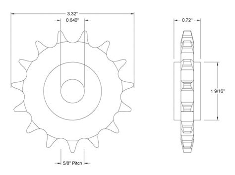 Chain Tensioner Sprockets for 530 Chain 15 Tooth – SEVEN SINS & NOISE