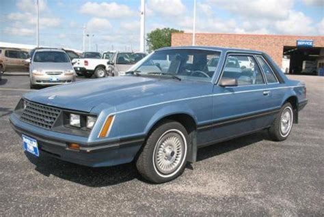 Medium Blue Glow 1982 Ford Mustang Coupe Photo Detail