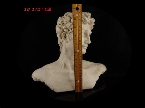 Vintage Nude Bust David Statue Male Sculpture Etsy