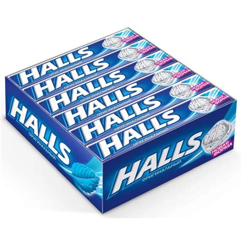 HALLS / ХОЛЛС Карамель леденцовая, Оригинальный вкус, Шоубокс, 25г*12 ...