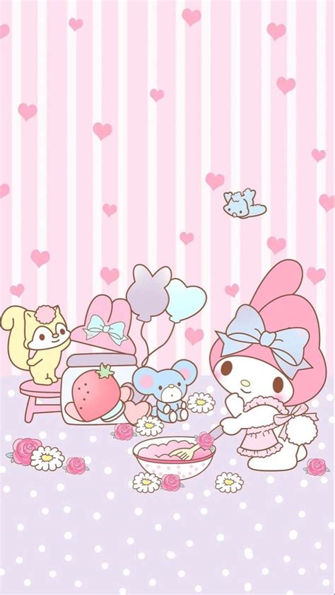 My Melody And Cinnamoroll Wallpapers Wallpaper Cave