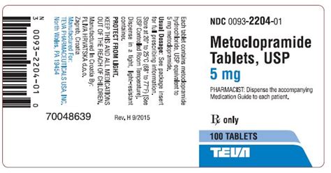 Metoclopramide Tablets Fda Prescribing Information Side Effects And Uses