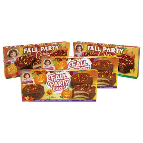 Little Debbie Fall Party Cakes Chocolate 4 Boxes 20 Twin Wrapped Cakes 20 Kroger