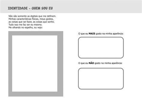 Livro De Atividades Trabalhando Identidade Auto Estima E Sentimentos