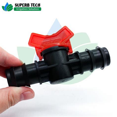 Plastic Barbed Mini Valve For Garden Irrigation Drip Line Tape Fitting