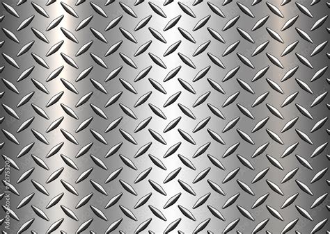 Diamond Steel Metal Sheet Texture Background Shiny Silver Diamond