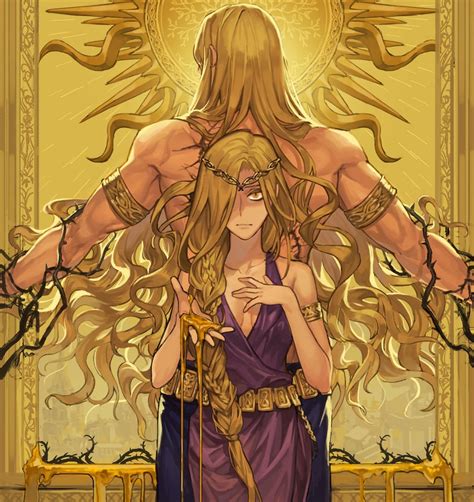 Queen Marika The Eternal And Godwyn The Golden Elden Ring Drawn By