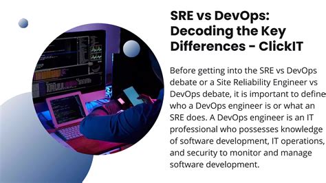 SRE Vs DevOps Decoding The Key Differences ClickIT Pptx