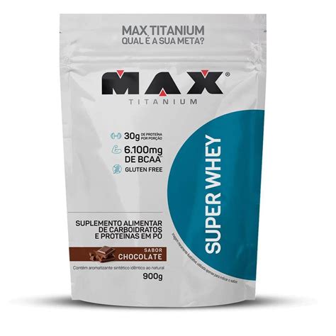 Super Whey 900g Chocolate Max Titanium Droga Raia