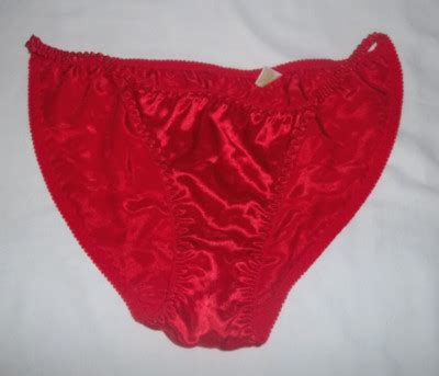 Nwot Vtg S Van Mar Red String Bikini Panties Size Shiny Satin Second Skin Ebay