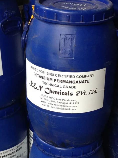 Potassium Permanganate Chemical Powder 50kg Drum At Rs 160kg In Mumbai