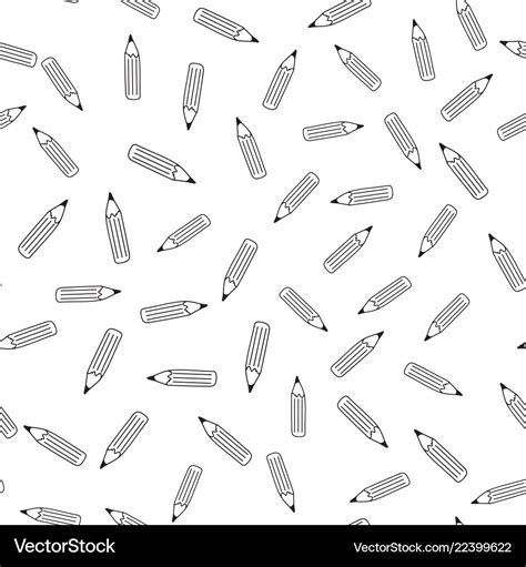 Pencil pattern Royalty Free Vector Image - VectorStock