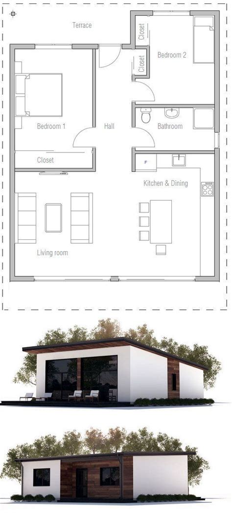 Guest House Plans Small House Plans House Floor Plans Loft House Plans Low Cost House Plans