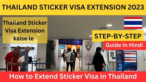 How To Extend Thai Sticker Visa In Thailand Thailand Sticker Visa Extension Thai Visa