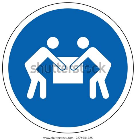 Lifting Instruction Sign Labels Stock Vector Royalty Free 2276941725