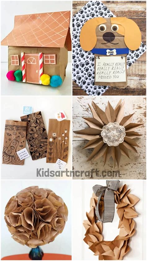 Brown Paper Bag Decoration Ideas Kids Art And Craft