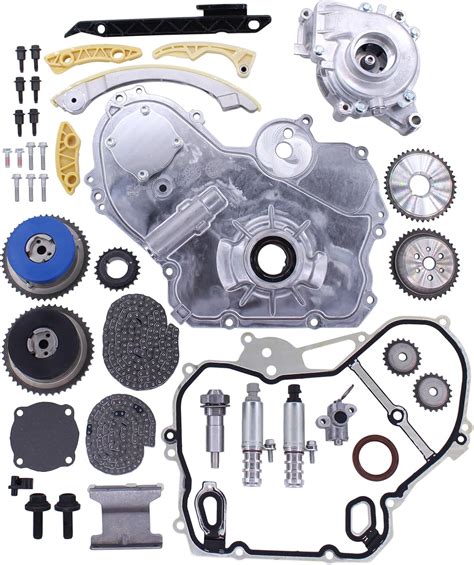 ApplianPar Engine Timing Chain Kit VCT Selenoid Actuator Oil Water Pump