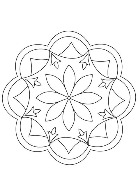 Rangoli Coloring Pages Coloringlib