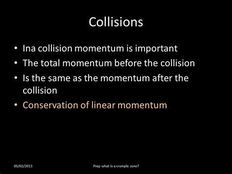 iGCSE Physics: Momentum