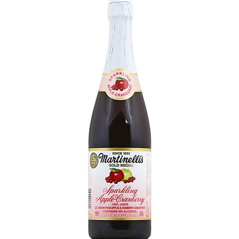 Martinelli's Sparkling Juice, Apple Cranberry | Soft Drinks | Foodtown