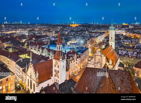 Aerial panorama of Munich city center, Germany Stock Photo - Alamy