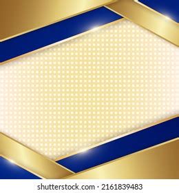 Blue Gold Geometric Background Vector Illustration Stock Vector ...