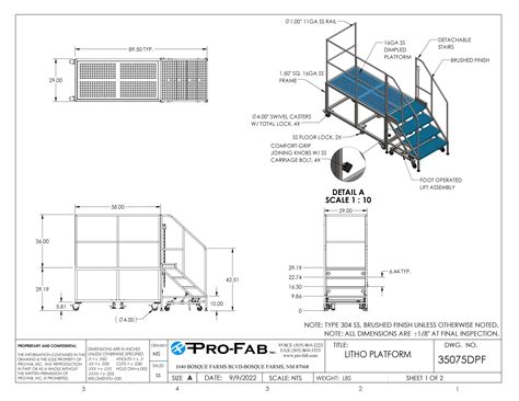 Rolling Stairs & Rolling Platforms - Pro-Fab Inc.